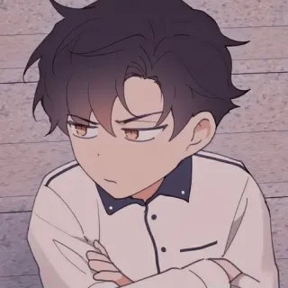 😤 Anime, Ragazzo, Cartone animato, Ritratto, Personaggio telegram sticker