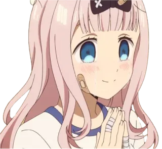 😥 Chika Fujiwara Kaguya-sama: Love Is War Anime, Chika Fujiwara, Fofo, Bandagem, Kaguya-sama, Love is War, Kawaii telegram sticker
