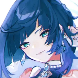 🧿 Yelan Genshin Impact Anime, Genshin Impact, Yelan, Trò chơi điện tử, Nhân vật telegram sticker