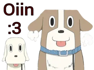 😊 Oiin
:3 cane, carino, cartone animato, animale telegram sticker