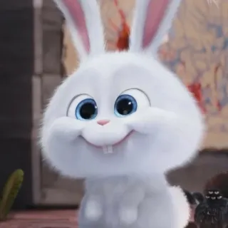 🌟 Snowball The Secret Life of Pets 雪球, 兔子, 可爱, 卡通, 爱宠大机密, 动物 telegram sticker
