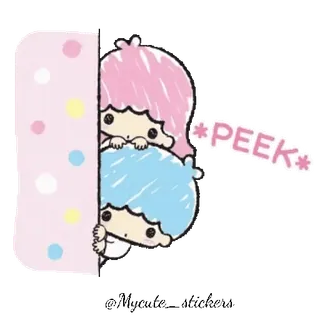 Little Twin Stars HD @Mycute_stickers telegram stickers