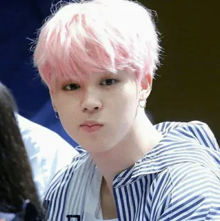 ❄️ orang, pria, rambut pink, kpop, penyanyi whatsapp sticker