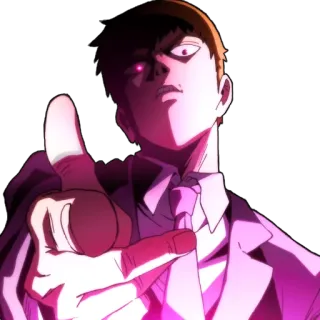 ☝ Anime, Charakter, Zeigen, Mann whatsapp sticker
