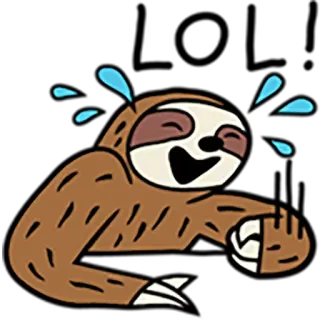 Sloth Party telegram stickers