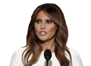 😡 Melania Trump melania trump, first lady, politica, politico, governo whatsapp sticker