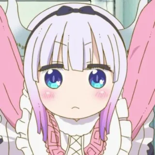 🦋 Kanna Kamui Miss Kobayashi's Dragon Maid Аниме, Каваи, Дракон, Канна, Канна Камуи, Дракон-горничная Кобаяши telegram sticker