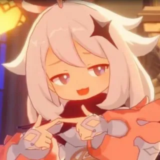 😳 Paimon Genshin Impact アニメ, ゲーム, ドヤ顔, パイモン, 原神, かわいい telegram sticker