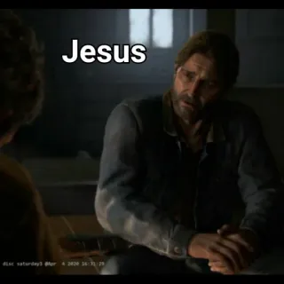 😱 Jesus jesús, the last of us, juego, oración telegram sticker