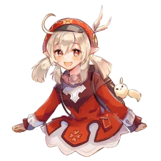 😍 Klee Genshin Impact Anime, Genshin Impact, Klee, Video game, Karakter telegram sticker