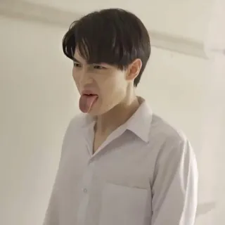 🤪 Ado, Étudiant, Garçon, Langue, Asiatique telegram sticker