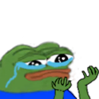 💁‍♂️ Pepe the Frog pepe, frog, meme, crying telegram sticker