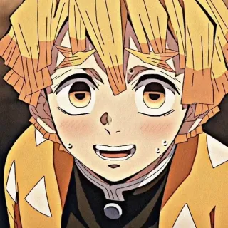 🌟 Zenitsu Demon Slayer anime, demon slayer, zenitsu, cartoon, manga telegram sticker