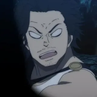 👑 Yami Sukehiro Black Clover Anime, Black Clover, Yami Sukehiro, Manga telegram sticker
