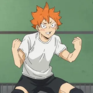 ☀️ Hinata Shoyo Haikyuu!! anime, haikyuu, hinata, shoyo, character, volleyball, manga telegram sticker
