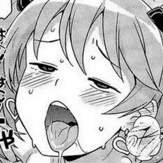 🌟 anime, manga, expression, ahegao telegram sticker