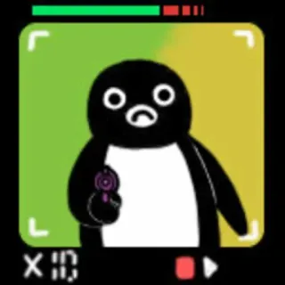 🔫 x10 pingouin, dessin animé telegram sticker