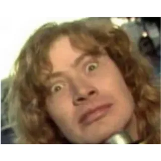 😳 Dave Mustaine musicien, metal, Megadeth, années 80, drôle whatsapp sticker