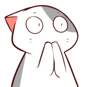 😸 แมว, อ้อนวอน, อนิเมะ, ขอร้อง, น่ารัก, การ์ตูน whatsapp sticker
