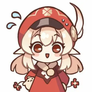 🥺 Klee Genshin Impact anime, klee, genshin impact, cute, video game telegram sticker