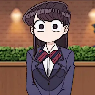 🧬 Komi Shouko Komi Can't Communicate Anime, Manga, Mignon, Uniforme scolaire, Fille anime, Komi can't communicate, Komi Shouko whatsapp sticker