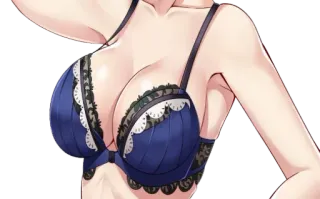👙 anime, breast, lingerie, boobs, sexy, woman whatsapp sticker