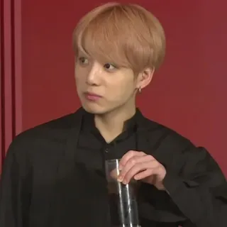 😶 Jungkook Person, Porträt, Mann, Sänger, Kpop, Entertainer telegram sticker