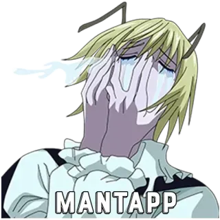 🥴 MANTAPP anime, manga, crying, sad, character telegram sticker