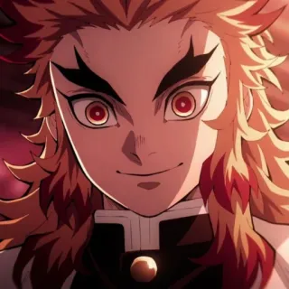 🔥 Kyojuro Rengoku Demon Slayer anime, character, demon slayer, kyojuro rengoku, manga whatsapp sticker