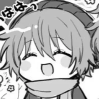 🌟 ははっ Anime, Manga, Kawaii, Kreskówka, Słodkie, Chibi telegram sticker