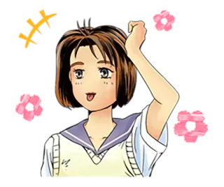 😝 Anime, Fille, Mignon, Dessin animé telegram sticker