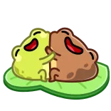 🤗 rane, animali, cartoni animati, baciare, amore whatsapp sticker