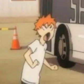 🍙 Hinata Shoyo Haikyuu anime, manga, volleyball, sports, haikyuu, hinata, shoyo telegram sticker