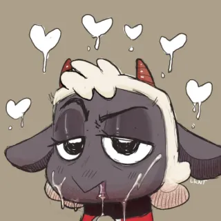 🤨 The Lamb Cult of the Lamb telegram sticker