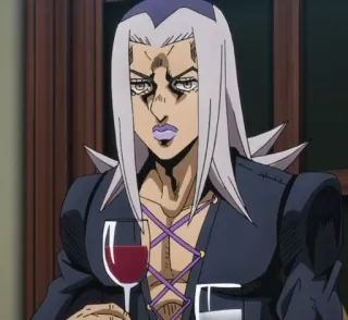 🔊 Leone Abbacchio JoJo's Bizarre Adventure Anime, Jojo, Leone Abbacchio, Wein whatsapp sticker