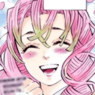 😄 Mitsuri Kanroji Demon Slayer Anime, Manga, Demon Slayer, Mitsuri Kanroji, Pilastro dell'Amore whatsapp sticker