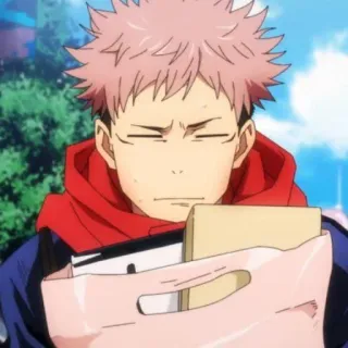 🍂 Yuji Itadori Jujutsu Kaisen Anime, Manga, Charakter, Yuji Itadori, Jujutsu Kaisen whatsapp sticker