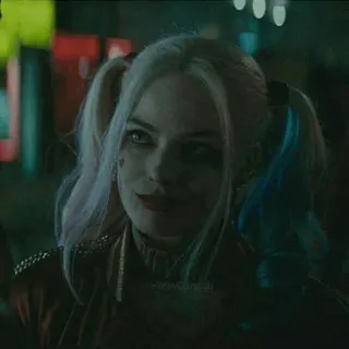 😇 Harley Quinn Suicide Squad daddys lil monster harley quinn, dccomics, margot robbie, escuadrón suicida, villano, antihéroe, película telegram sticker