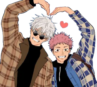 😁 Gojo Satoru Jujutsu Kaisen Аниме, Персонаж, Годжо, Jujutsu Kaisen, Милый telegram sticker