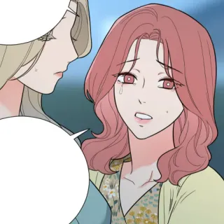 😩 femme, pleurer, triste, dessin animé, illustration, personnage whatsapp sticker