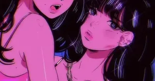 🍭 anime, girls, vampire, illustration, art telegram sticker