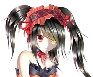 😏 Tokisaki Kurumi Date A Live Anime, Garota, Maria Chiquinha, Gótico, Date A Live, Kurumi telegram sticker