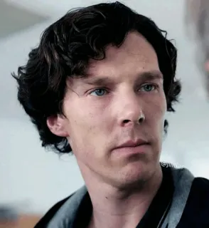 😒 Sherlock Holmes Sherlock Sherlock Holmes, Benedict Cumberbatch, detective, Sherlock, BBC, British TV, actor, character telegram sticker