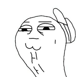 😑 Stinkefinger, beleidigend, Geste, Cartoon, Meme telegram sticker