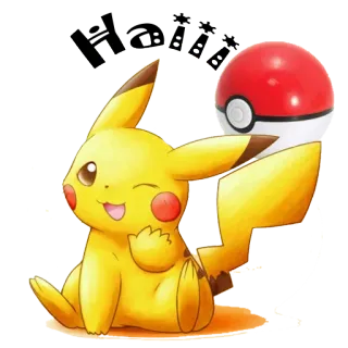 😄 Pikachu Pokemon Pikachu, Pokémon, Desenho animado, Anime, Amarelo, Kawaii whatsapp sticker