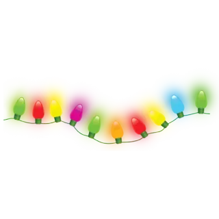 🎅 クリスマスライト, ホリデーライト, ストリングライト, カラフル, お祝い, 装飾 telegram sticker