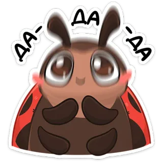 👌 AA-AA-AA เต่าทอง, การ์ตูน, น่ารัก, แมลง, แมลง, สัตว์ telegram sticker