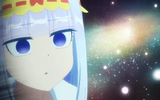 😱 Kanna Kamui Miss Kobayashi's Dragon Maid Anime, Naga, Imut, Kanna Kamui, Miss Kobayashi's Dragon Maid, Kartun whatsapp sticker
