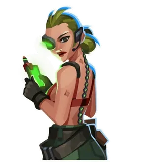 🖕 militar, soldado, mulher, granada, futurista, guerreiro telegram sticker