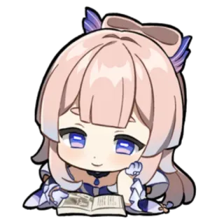 📖 Sangonomiya Kokomi Genshin Impact Anime, Genshin Impact, Videospiel, Kokomi, Sangonomiya Kokomi whatsapp sticker